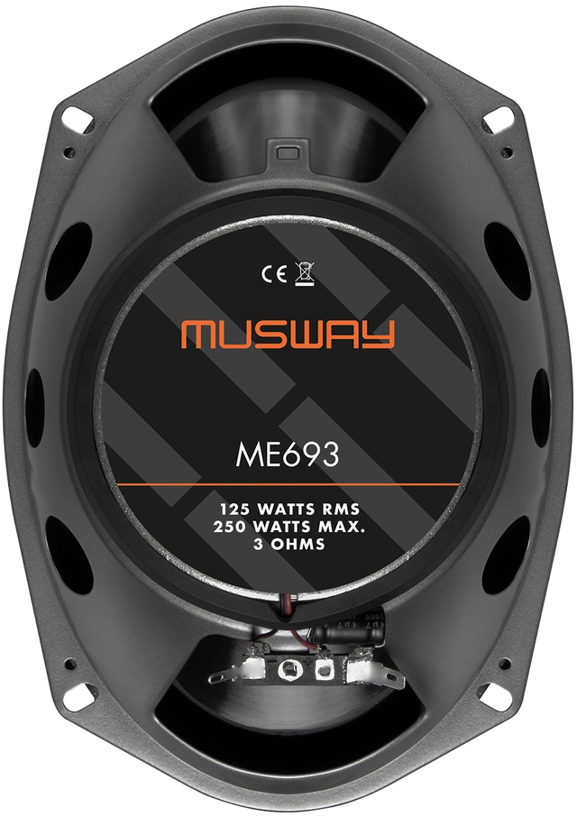 Musway 6x9"" 3-veis koaxialhøyttaler 6x9" fulltone 125/250W 