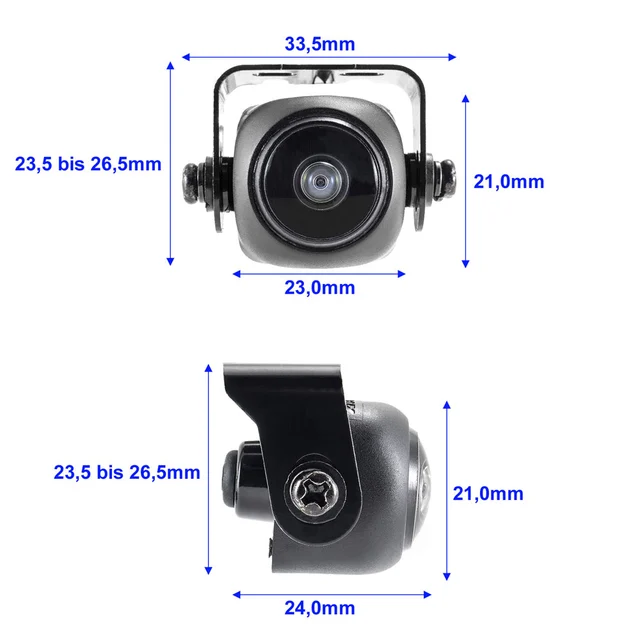 Ampire Ryggekamera (CVBS) NTSC - 8 meter kabel 
