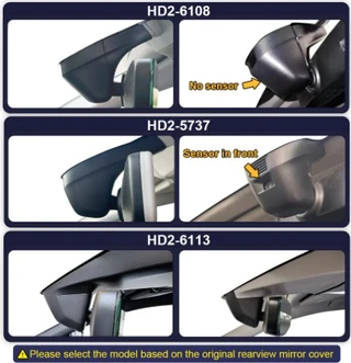 FITCAMX Integrert 4K Dashcam (foran+bak) VW/Skoda (2016 --&gt;) Sort