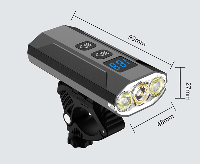 Speras UB1200 lykt for sykkel, inkl UB4 1200lm / 5200mah 