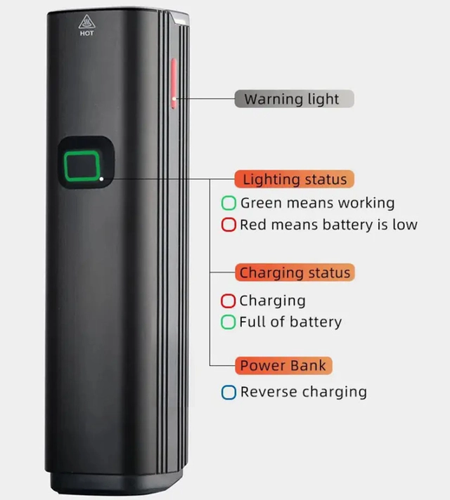 Speras UB1000 lykt for sykkel, Inkl UB4 1000lm / 4800mah 