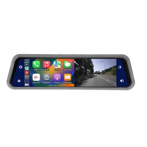 Ampire Apple Carplay/Android Auto 9" sladrespeil