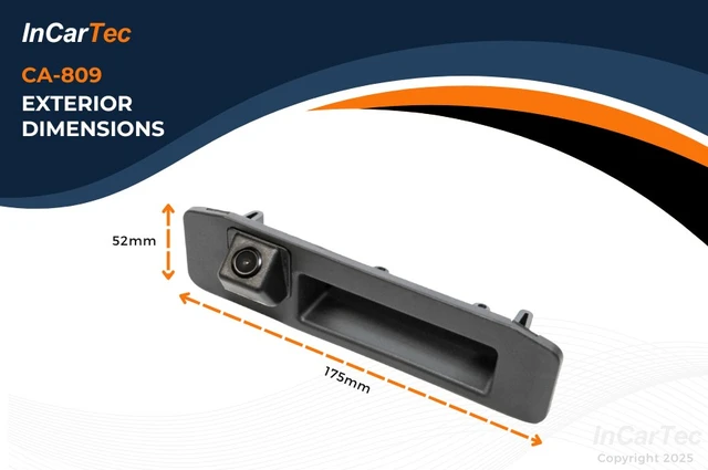 InCarTec Ryggekamera (håndtak) (CVBS) MB GLK (2013 - 2015) Se egen liste! 