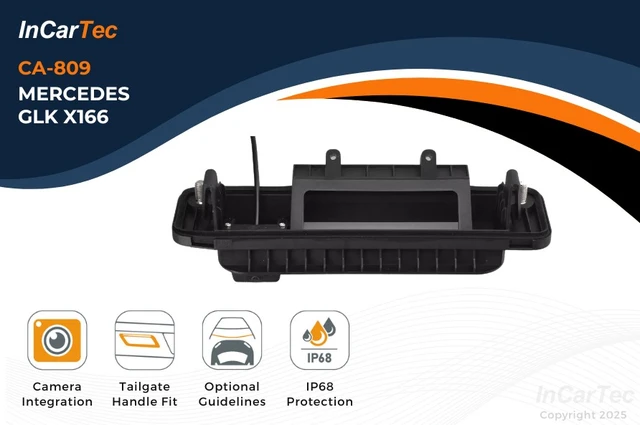 InCarTec Ryggekamera (håndtak) (CVBS) MB GLK (2013 - 2015) Se egen liste! 