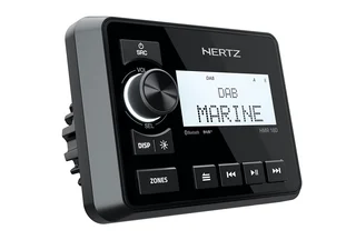 Hertz HMR18D Marine DAB+ radio m/bt 100% vanntett front IP66, 4 x 50W