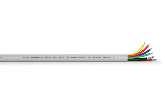 HERTZ Marine høyttalerkabell 3,3 mm² RGB IP67 marinegraderte høyttalerkabel 