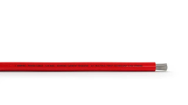 HERTZ Marine strømkabel rød 21,2 mm² IP67 marinegraderte strømkabel 