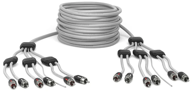 HERTZ Marine  RCA 6-kanals, 10 meter IP67 marinegraderte RCA kabler 