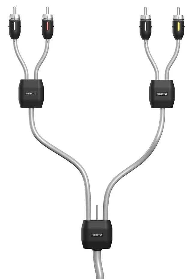 HERTZ Marine  RCA 4-kanals, 10 meter IP67 marinegraderte RCA kabler 