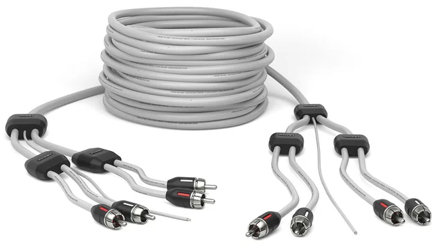 HERTZ Marine  RCA 4-kanals, 4 meter IP67 marinegraderte RCA kabler 