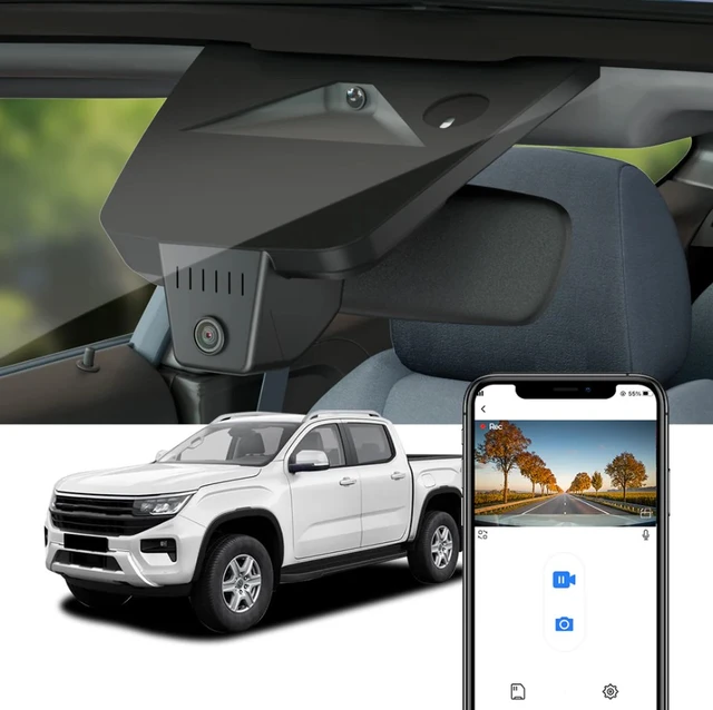 FITCAMX Integrert 4K Dashcam (foran) VW Amarok / Ford Ranger (2023 - 2025) 