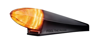 Strands IZE LED torpedo black Bullet Varsellys og hvitt/orange markeringslys