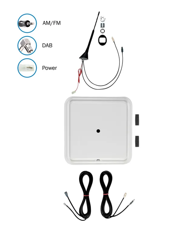 ATTB FM/DAB - SMB Antenne med monteringsplate 