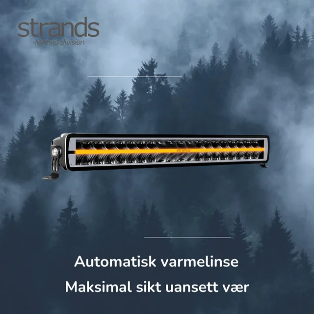 Strands LED-lys med varme! 22" SIBERIA DRH 