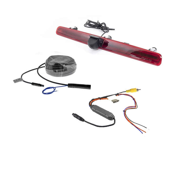 Ampire Ryggekamera (Bremselys) (CVBS) VW T5/T6/T6.1 med topphengslet dør 