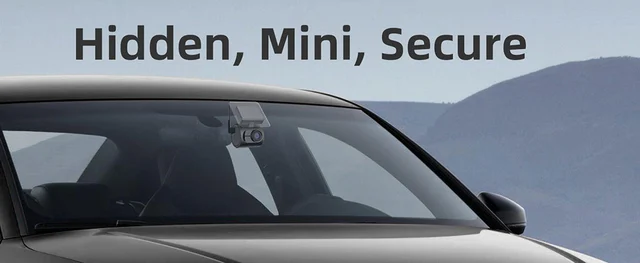 ConnectED Dashbordkamera 1 kanals mini WiFi, Quad 2K, 30 b/s mini stemmestyring 