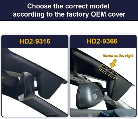 FITCAMX Integrert 4K Dashcam (foran) Peugeot 208 / 2008 (2019-2023) 