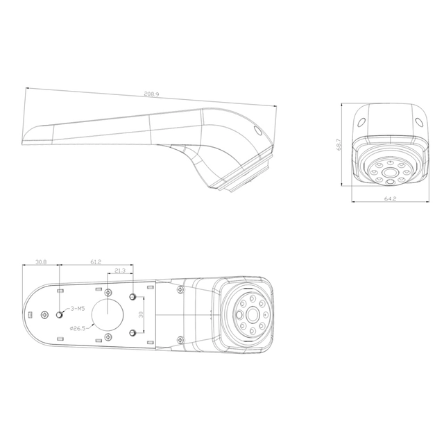 Ampire Ryggekamera (Bremselys) (AHD) VW Crafter/MAN TGE (2017 -->) 