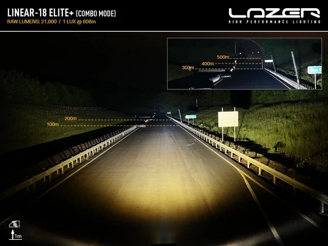 LAZER LINEAR 18 ELITE PLUS Enkel radet  Ledbar på 21", 14.284 Lumen 