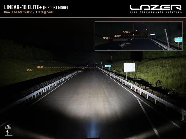 LAZER LINEAR 18 ELITE PLUS Enkel radet  Ledbar på 21", 14.284 Lumen 