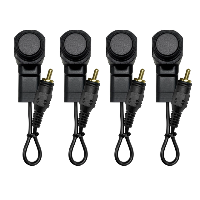 Ampire parkeringshjelp 4-veis Matt svart, sensormontering bakfra 