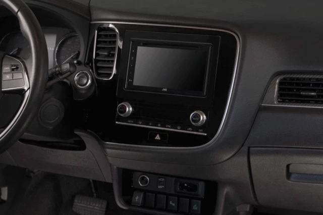 InCarTec monteringskit 2-DIN Outlander (2013 - 2021) Pianosort 