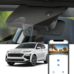 FITCAMX Integrert 4K Dashcam (foran) Hyundai Kona 2022-2023