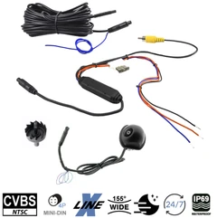 Ampire Rygge/Front-kamera - Universalt CVBS - 7 meter kabel