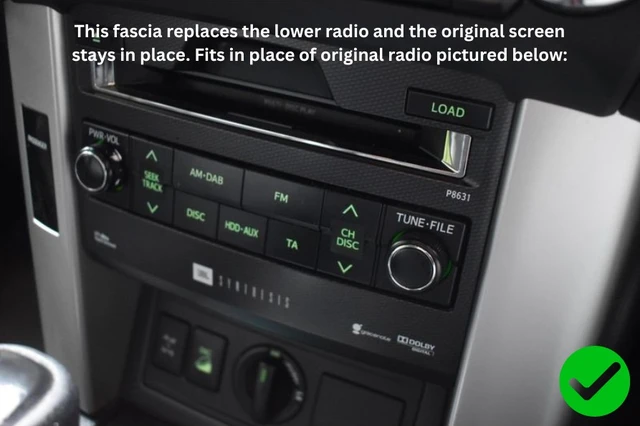 InCarTec Monteringsramme 2-DIN Toyota Landcruiser 150 (2009 - 2013) 