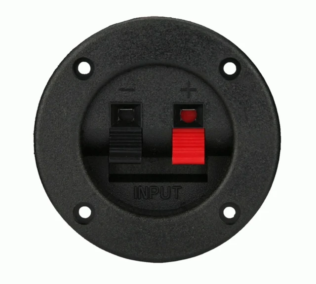 InstallBay Høyttalerterminal (1 x bulk) Rund høyttalerterminal 