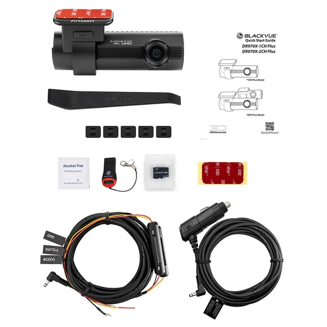 BlackVue Dashbordkamera 1 kanals 64GB 4K, WiFi, GPS, 30 b/s 