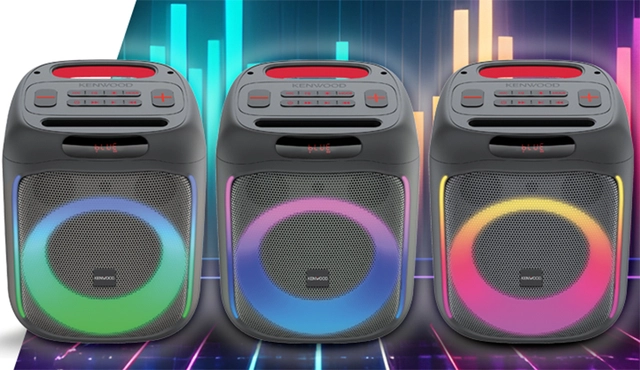 Kenwood partyhøyttaler Bluetooth med lys-effekter 