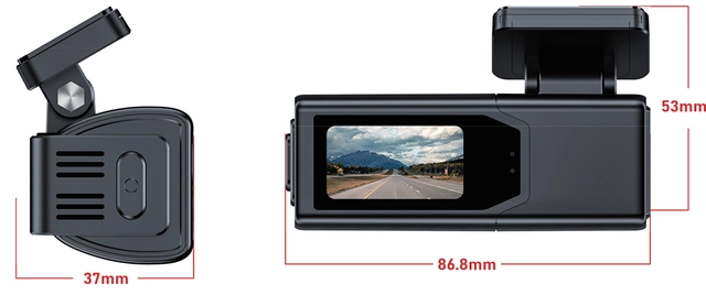 ConnectED Dashbordkamera 1 kanals WiFi, 2K, 30 b/s 