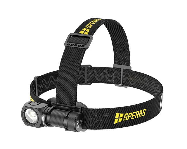 Speras SH16 lett hode/lomme/arbeidslykt 1650lm / 355 meter kastelengde 