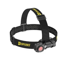 Speras SH16 lett hode/lomme/arbeidslykt 1650lm / 355 meter kastelengde