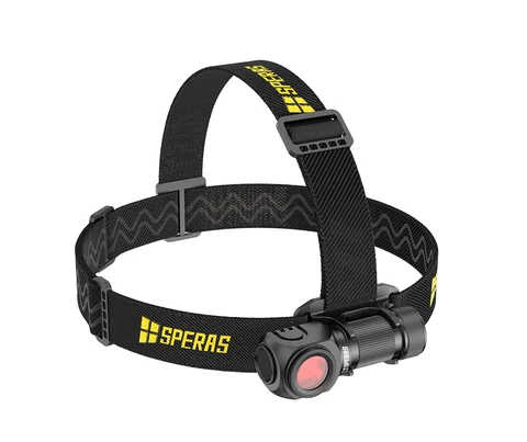 Speras SH16 lett hode/lomme/arbeidslykt 1650lm / 355 meter kastelengde