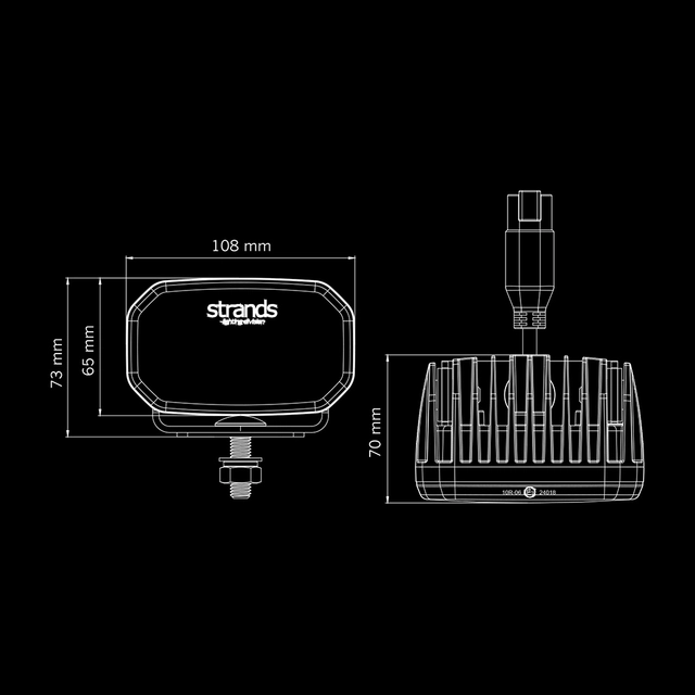 Strands FOR9T arbeidslampe LED Visuell og kompakt 31W 