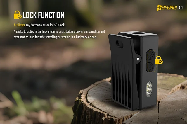 Speras U1 lommelykt/arbeidslys/leselys 500lm / 75 meter kastelengde 