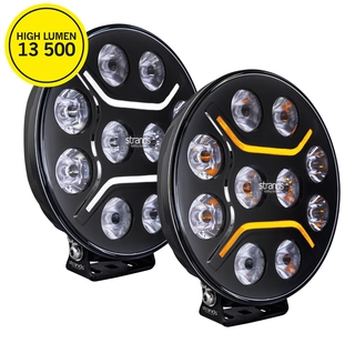 Strands Dark Knight Intense, 9" Svart LED ekstralys, 150 Watt, 13.500 Lumen