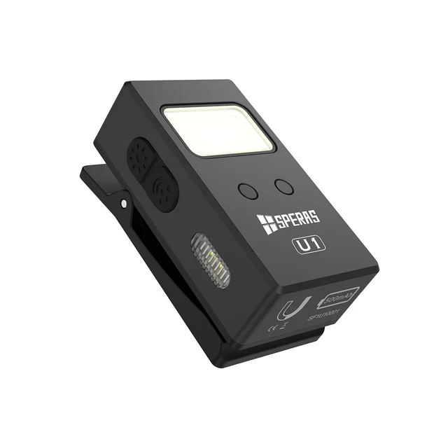 Speras U1 lommelykt/arbeidslys/leselys 500lm / 75 meter kastelengde 