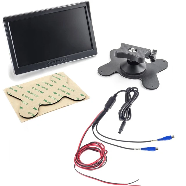 Ampire 7" TFT  LCD-Skjerm Med 2 videoinnganger 