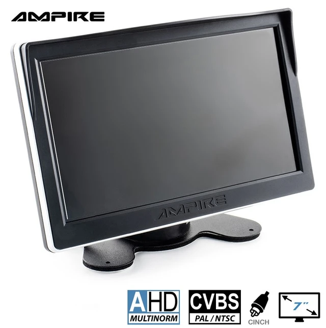 Ampire 7" TFT  LCD-Skjerm Med 2 videoinnganger 