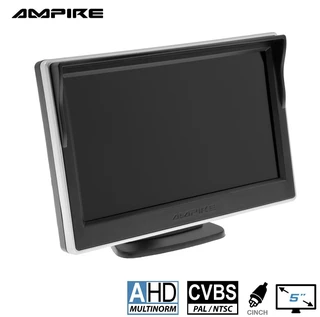 Ampire 5" TFT  LCD-Skjerm Med 2 videoinnganger (AHD/CVBS)