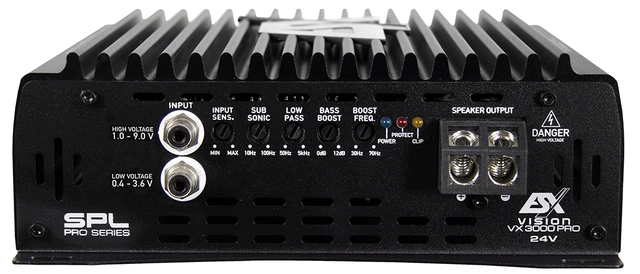 ESX 24V monoforsterker 3000 Watt RMS 3000W/1900W/1000W (1 / 2 / 4 ohm) 