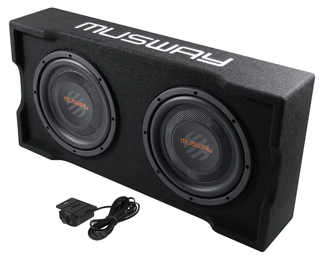 Musway MF210A, 10" Subwoofer med slave 800W max / 400W RMS 