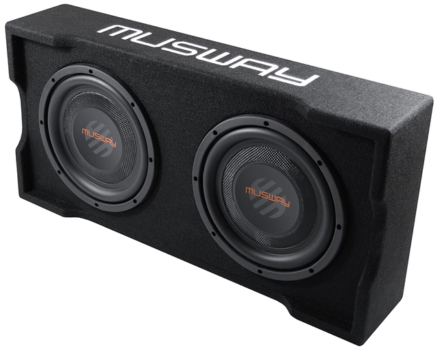 Musway MF210Q-2, 10" Subwoofer med slave 600W max / 300W RMS 