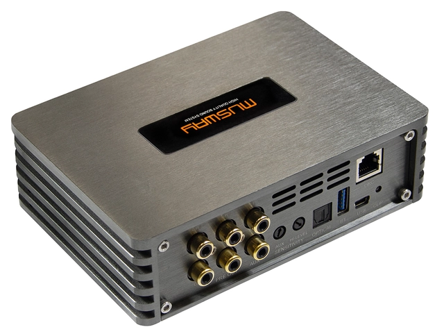 Musway 5-kanals DSP-forsterker 360W RMS i 4ohm, leveres uten ISO 