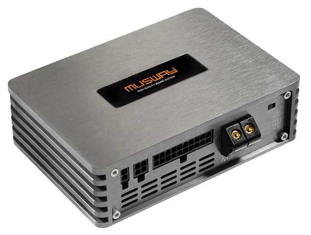 Musway 5-kanals DSP-forsterker 360W RMS i 4ohm, leveres uten ISO 
