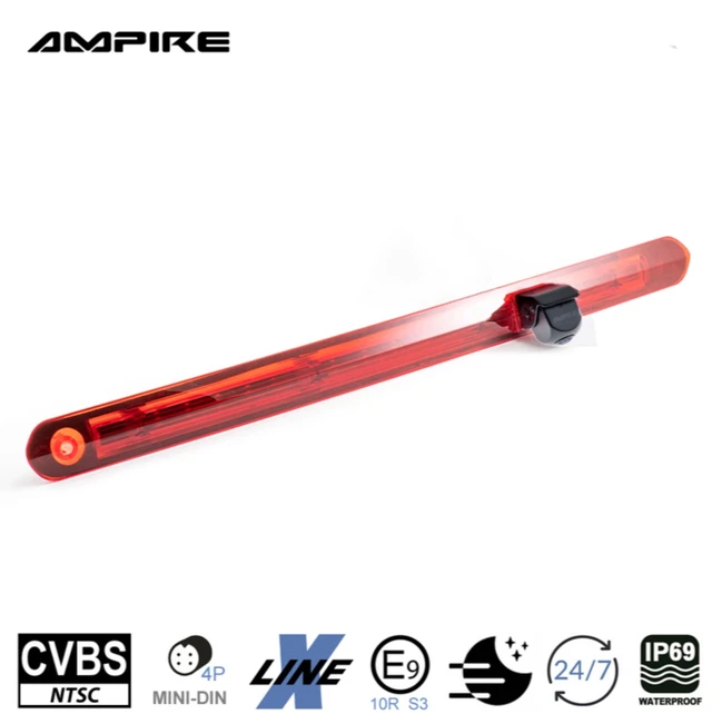 Ampire Ryggekamera (Bremselys) (CVBS) MB Vito (2015 -->) med topphengslet dør 