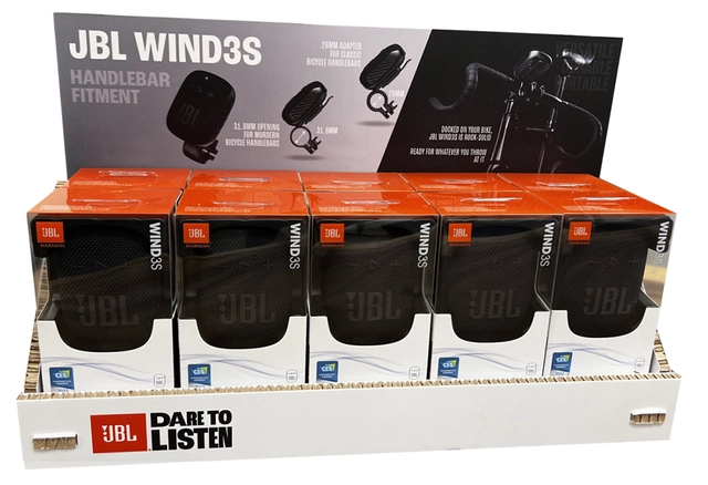 JBL WIND3S bærbar BT høyttaler rød Kompakt BT med feste for sykkelstyre 